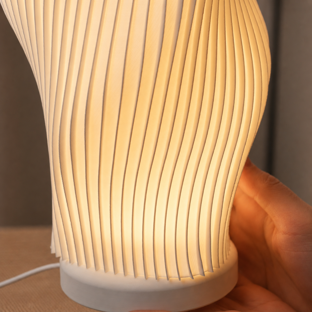 Velora Wave Lamp - Đèn Ngủ 3D Hình Sóng Nghệ Thuật, Đèn Trang Trí Phòng Ngủ Ánh Sáng Dịu Nhẹ