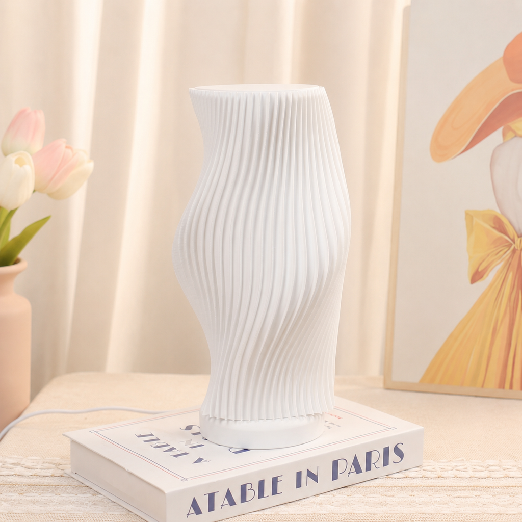 Velora Wave Lamp - Đèn Ngủ 3D Hình Sóng Nghệ Thuật, Đèn Trang Trí Phòng Ngủ Ánh Sáng Dịu Nhẹ