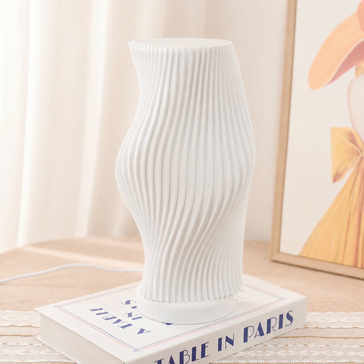 Velora Wave Lamp - Đèn Ngủ 3D Hình Sóng Nghệ Thuật, Đèn Trang Trí Phòng Ngủ Ánh Sáng Dịu Nhẹ