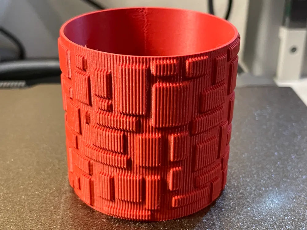 Chậu Cây 3D Hiện Đại Gân Hình Học