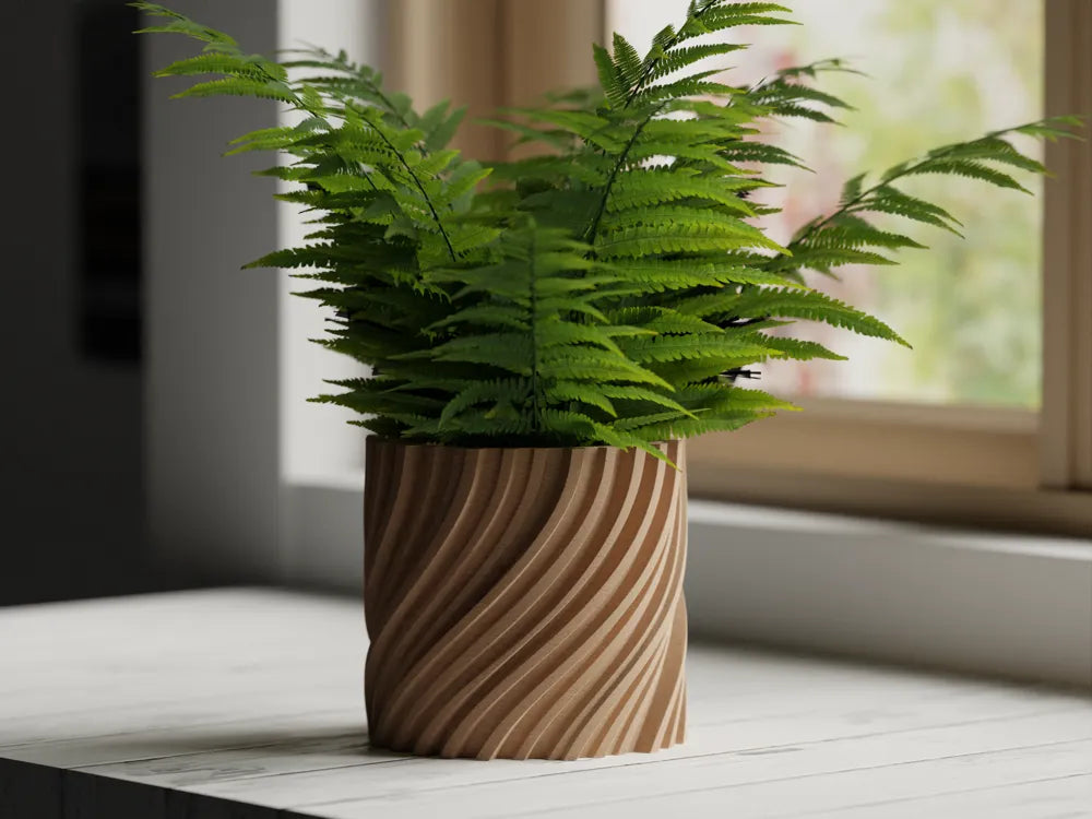 Chậu Cây Sóng Xoắn – Planter 2