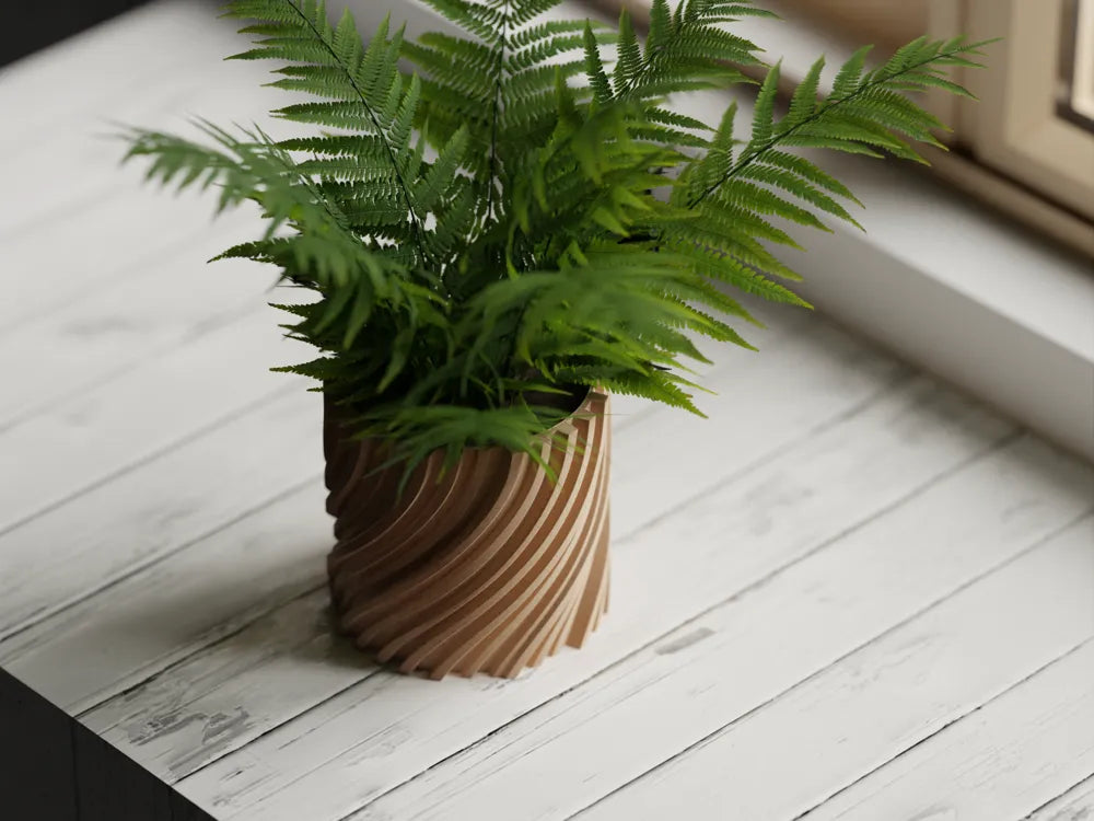 Chậu Cây Sóng Xoắn – Planter 2
