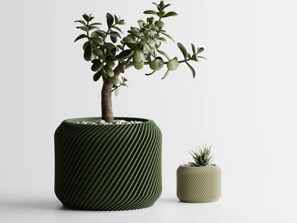 Chậu Cây Gân Delta Xoắn – Planter 1