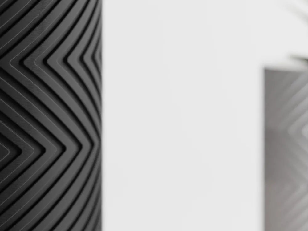 Chậu Cây Gân Zigzag Hai Màu