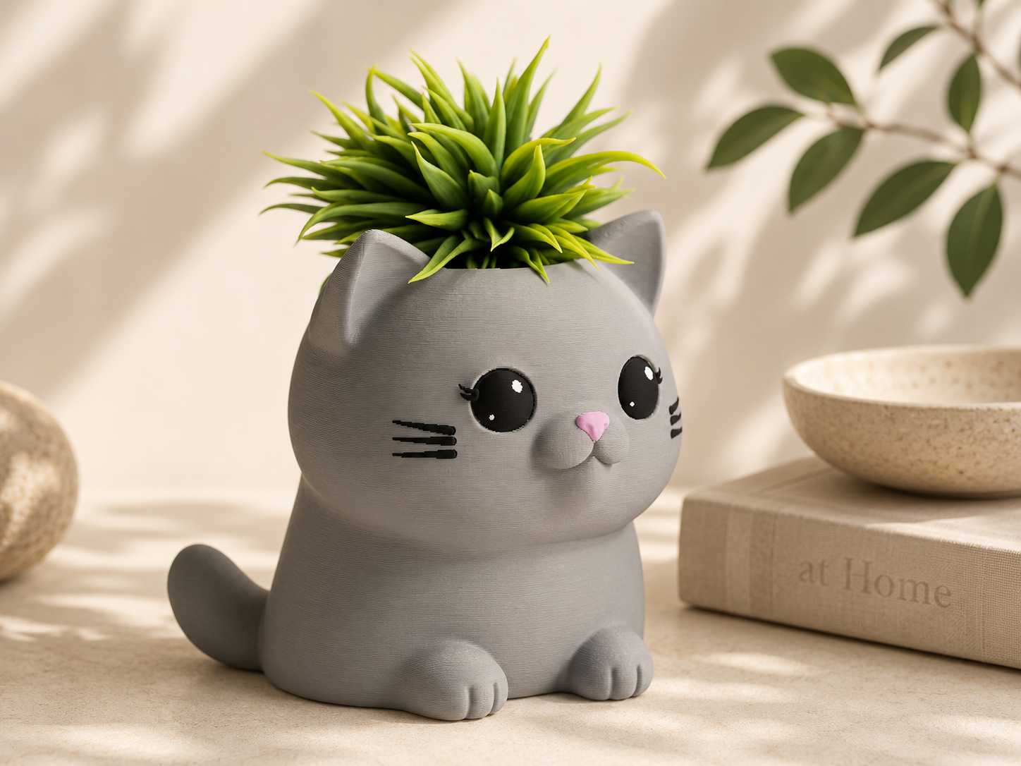 Chậu Cây Mèo Con Dễ Thương