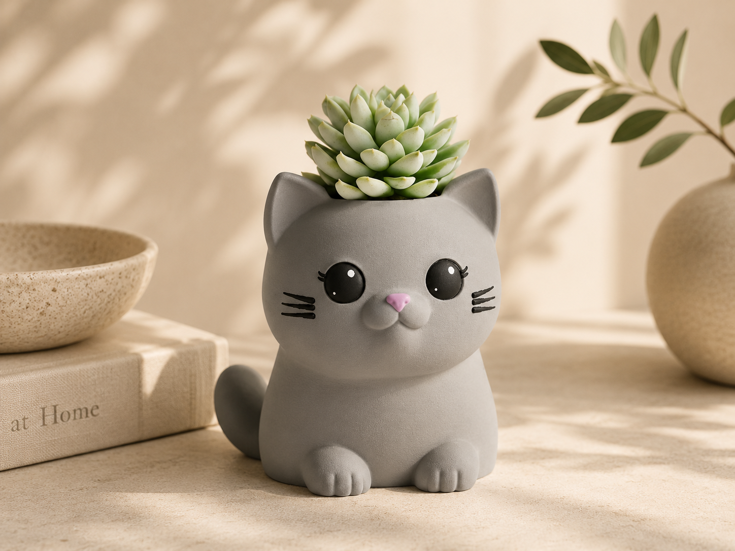 Chậu Cây Mèo Con Dễ Thương