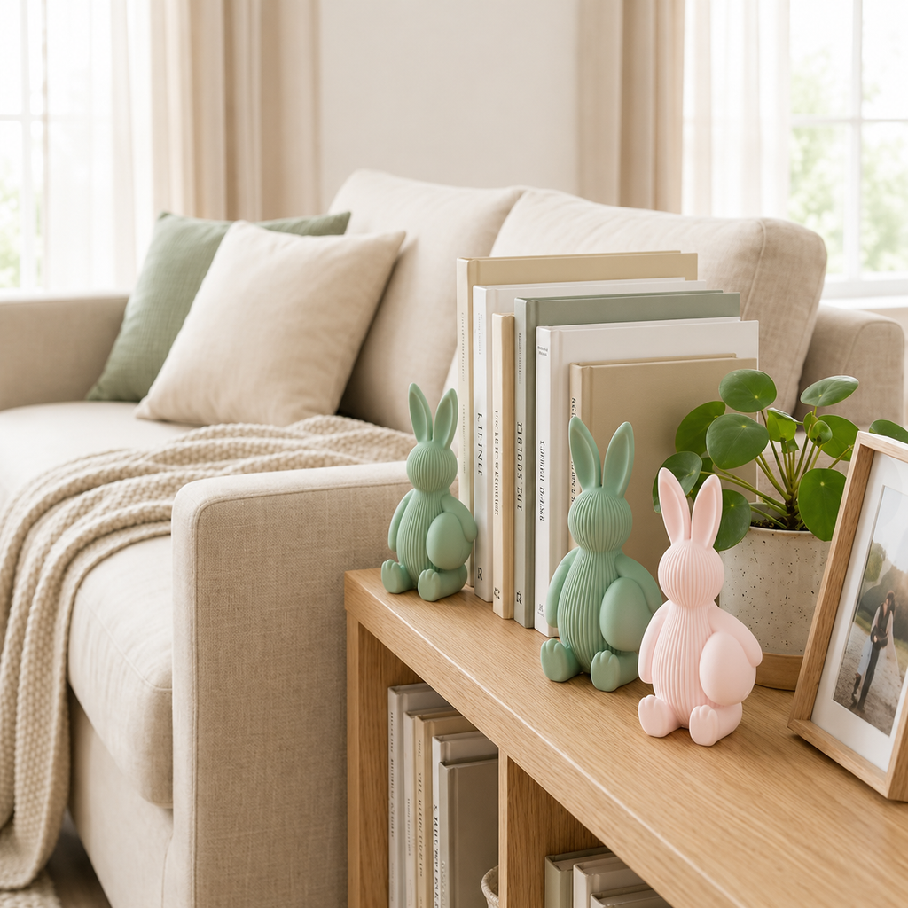 Thỏ Gân Ôm Trứng ♡ - Decor Phong Cách Modern