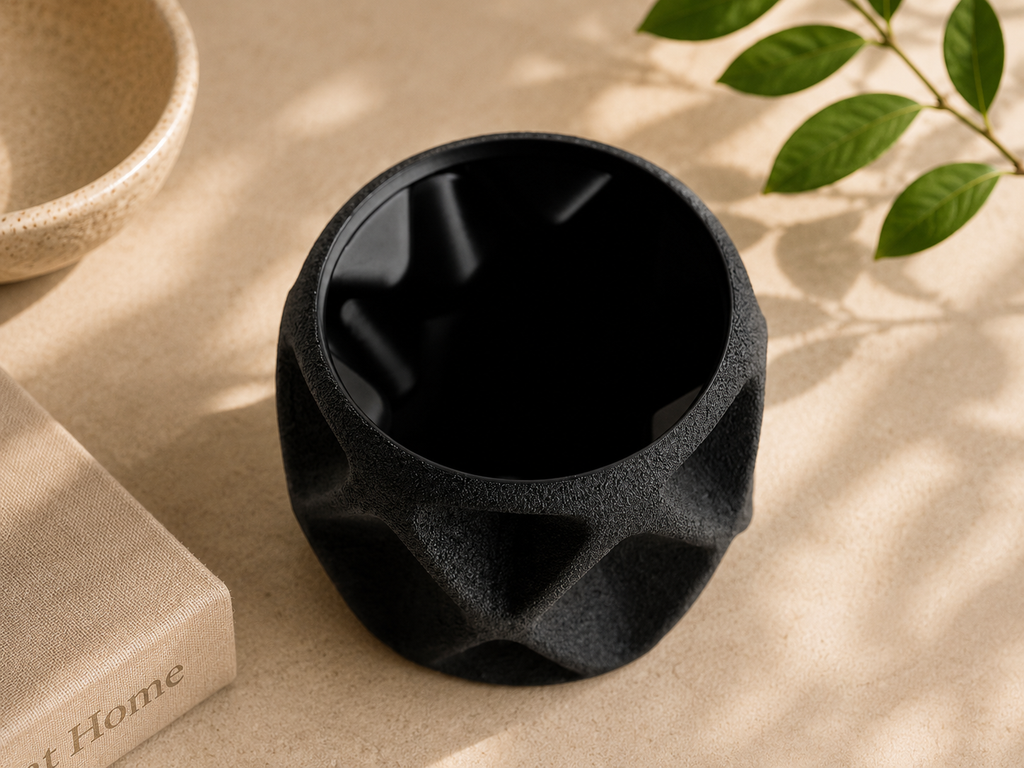 Chậu Cây Họa Tiết Kim Cương Hiện Đại